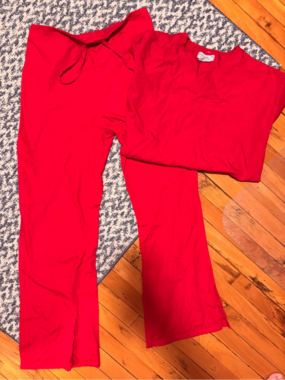 Medical Scrub Set - Red